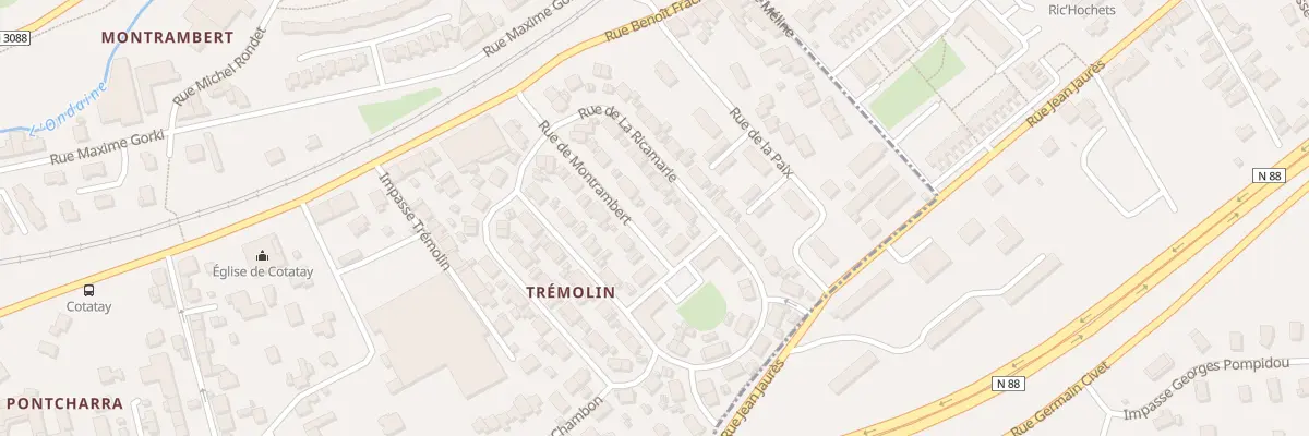 Plan du 17 Rue de Montrambert au Chambon-Feugerolles