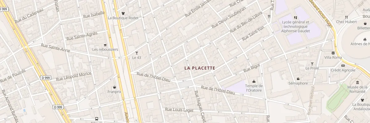 Plan du 6 Rue Hugues Capet à Nîmes