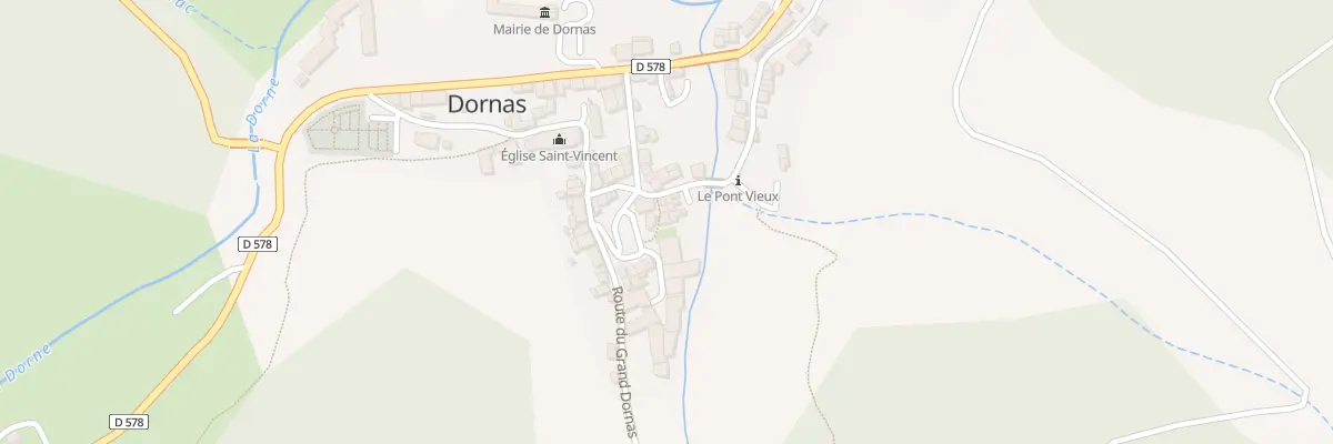 Plan du 5077B Le Village à Dornas
