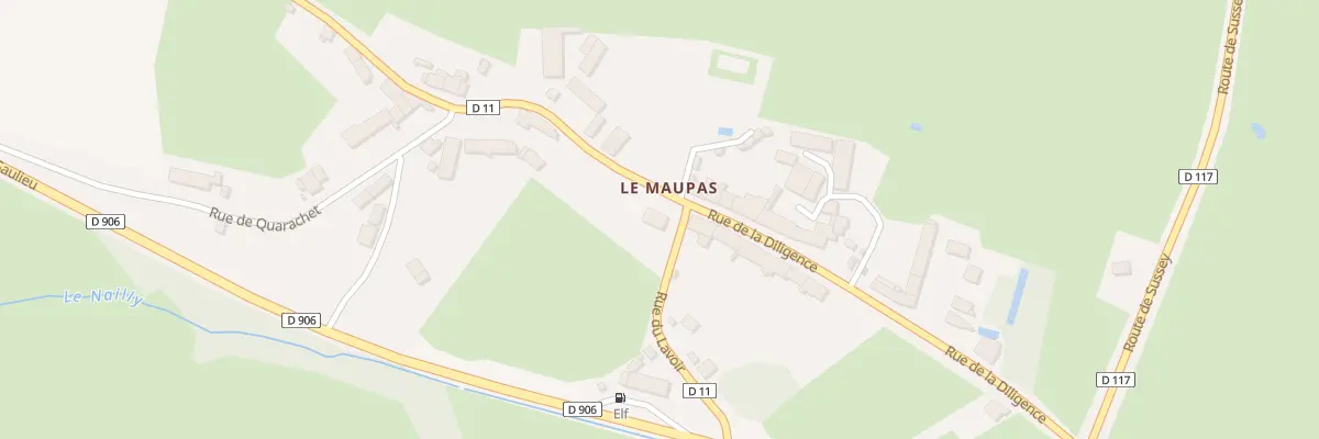 Plan du 5061 Le Maupas à Sussey