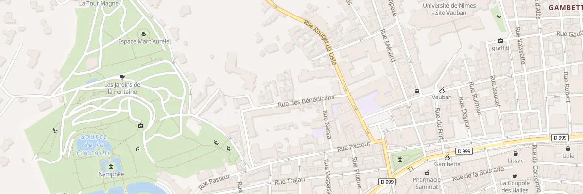 Plan du 4 Rue des Bénédictins à Nîmes