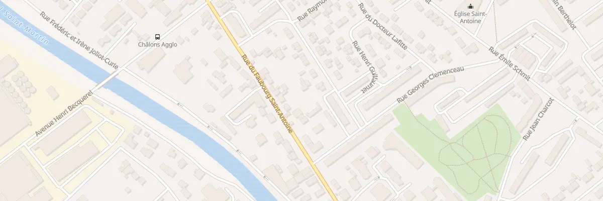 Plan du 112 Rue du Fbg Saint Antoine à Châlons-en-Champagne
