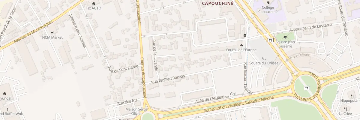 Plan du 4 Rue des Capucines à Nîmes