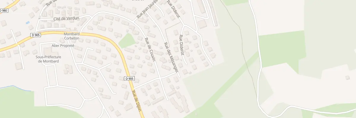 Plan du 16 Rue Diderot à Montbard