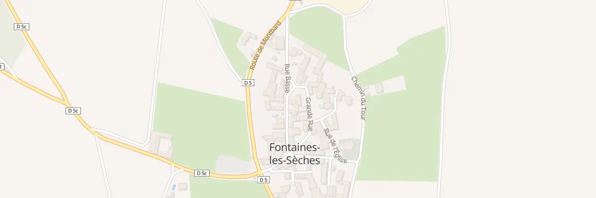 Plan du 3 Grande Rue à Fontaines-les-Sèches