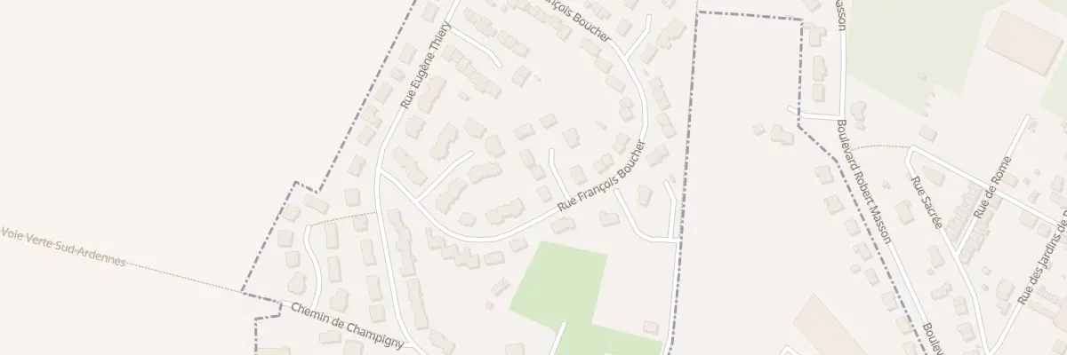 Plan du 3 Rue Paul Cézanne à Rethel