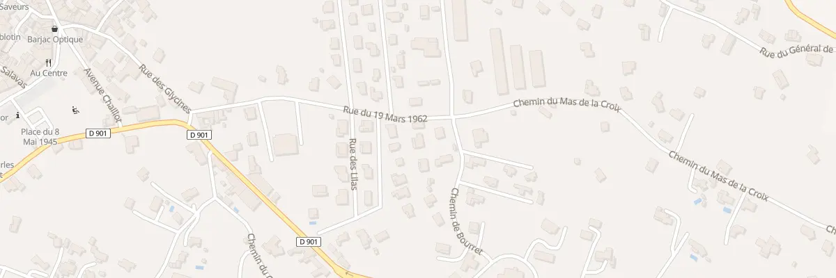 Plan du 268 Rue du 19 Mars 1962 à Barjac