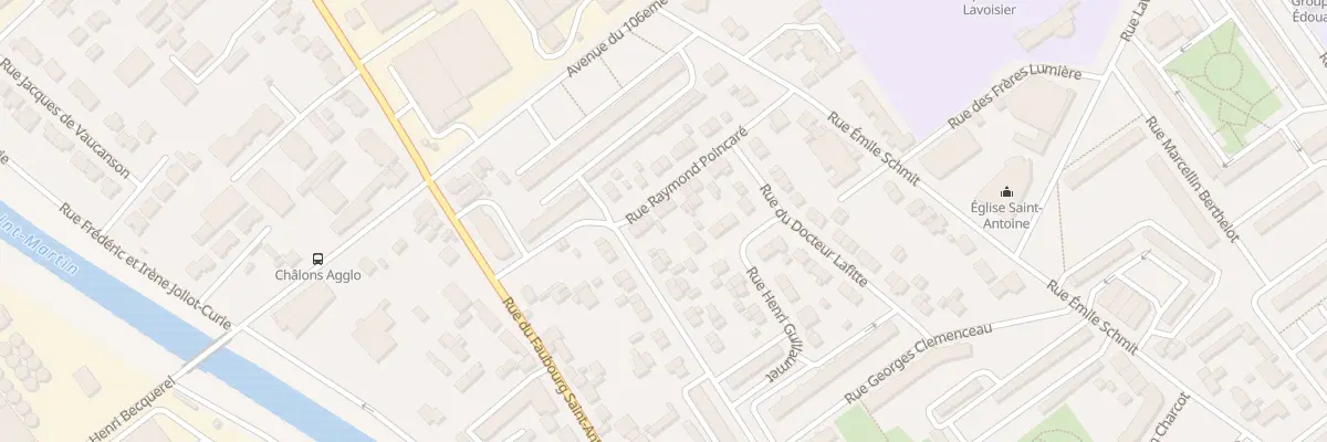 Plan du 8 Rue Raymond Poincaré à Châlons-en-Champagne