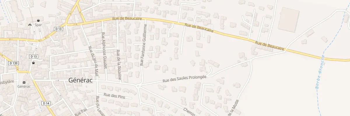 Plan du 28G Rue de Beaucaire à Générac