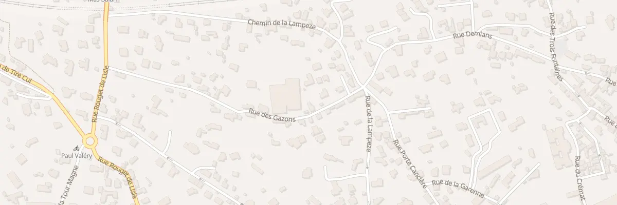 Plan du 6 Rue des Gazons à Nîmes
