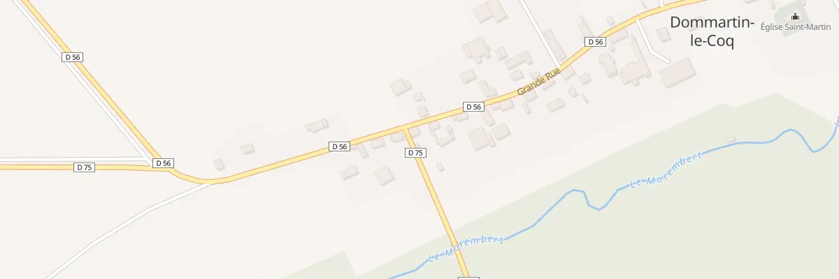 Plan du 6 Grande Rue à Dommartin-le-Coq