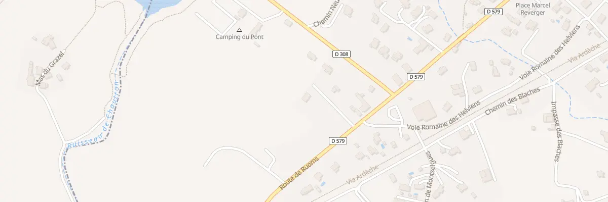 Plan du 2940 Rte de Ruoms à Pradons