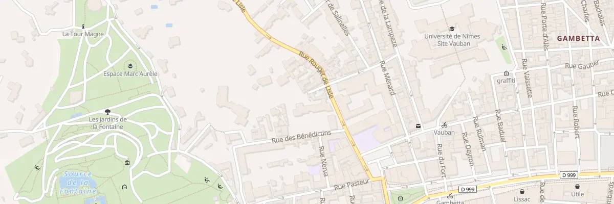 Plan du 7 Rue Rouget de Lisle à Nîmes