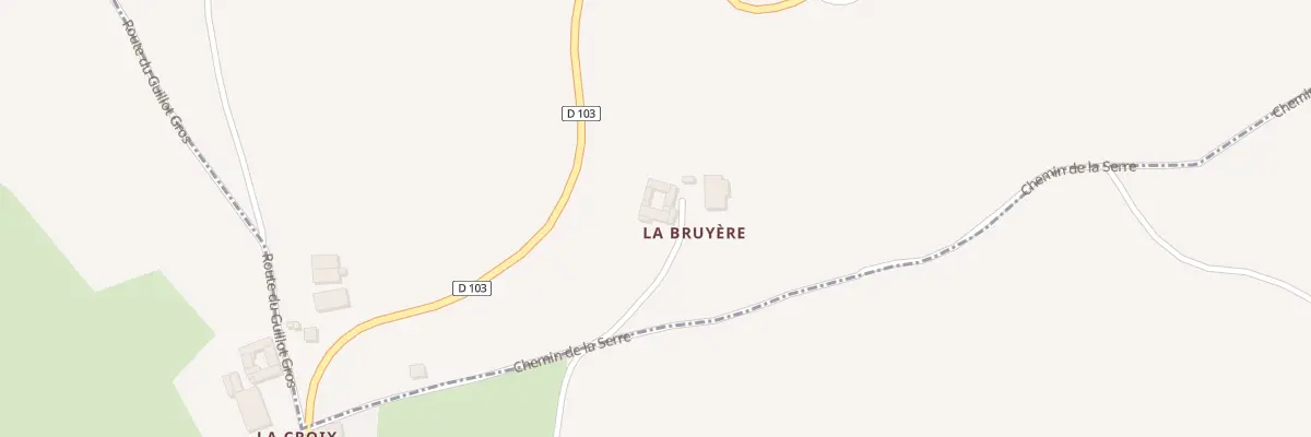 Plan du 9000 La Bruyère à Virigneux