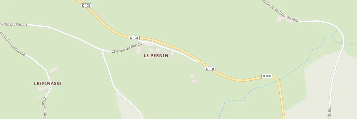 Plan du 892 Che du Pernin à Cours