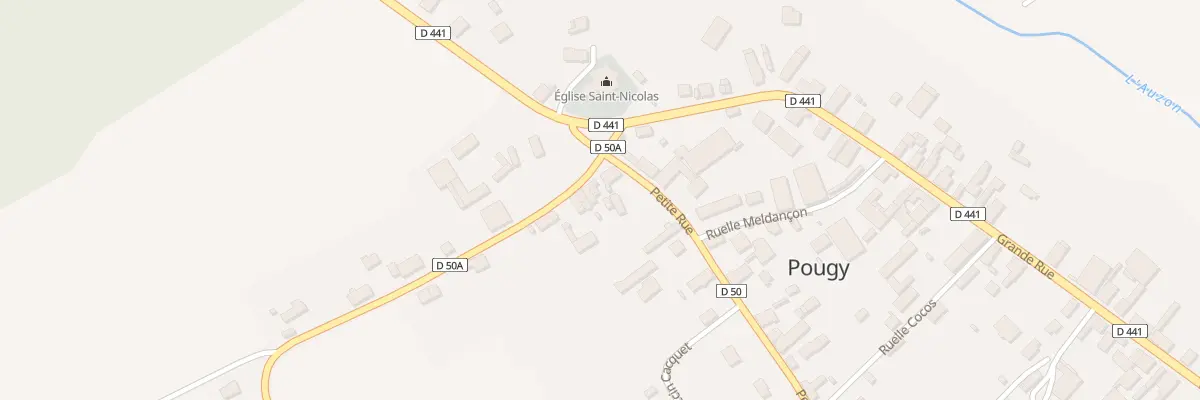 Plan du 1 Rue de la Croix Ramee à Pougy