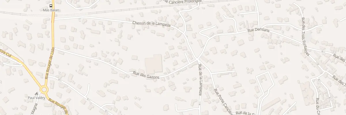 Plan du 2B Rue des Gazons à Nîmes
