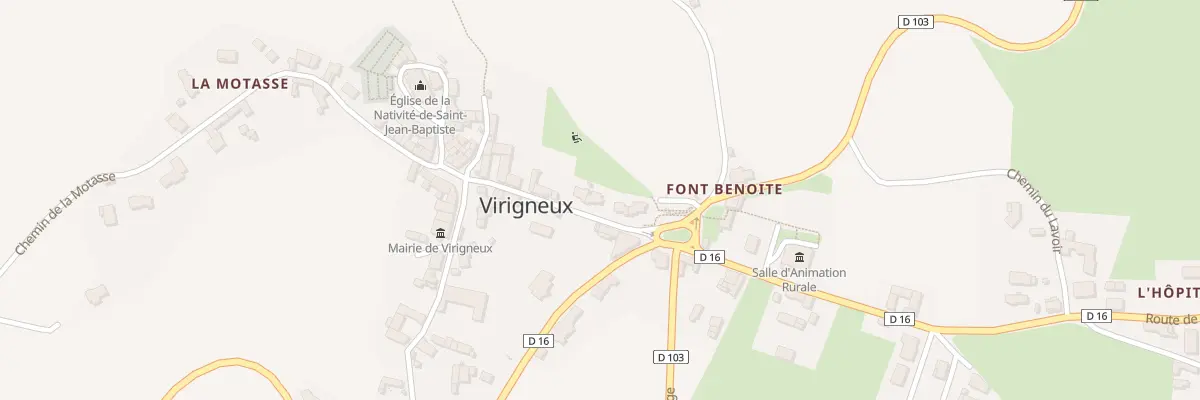 Plan du 105 Mte de la Croix de Mission à Virigneux
