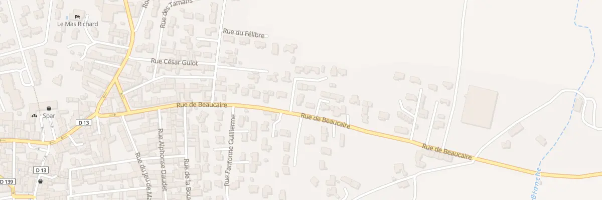 Plan du 35C Rue de Beaucaire à Générac