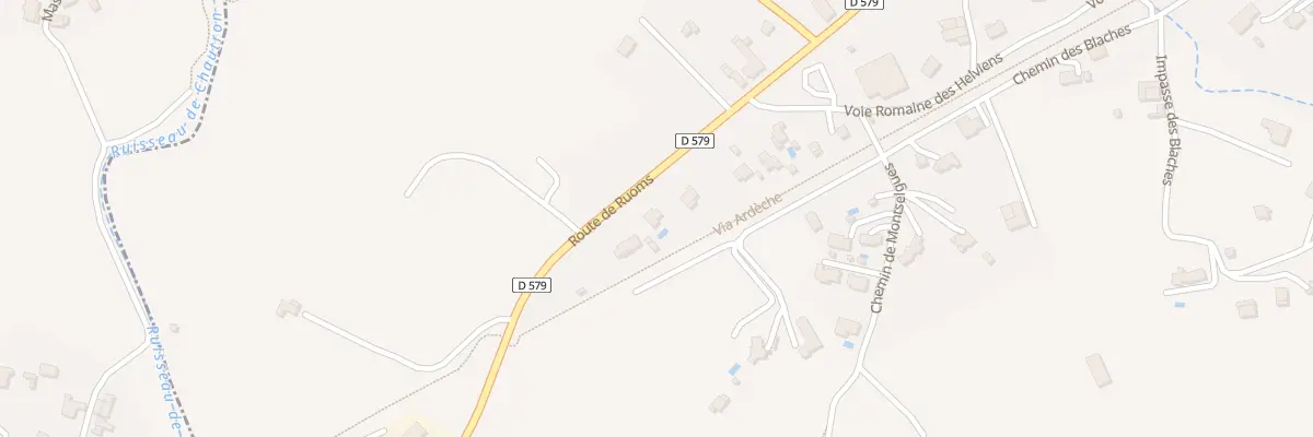 Plan du 3045 Rte de Ruoms à Pradons