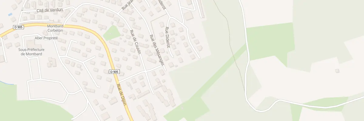 Plan du 22 Rue Diderot à Montbard