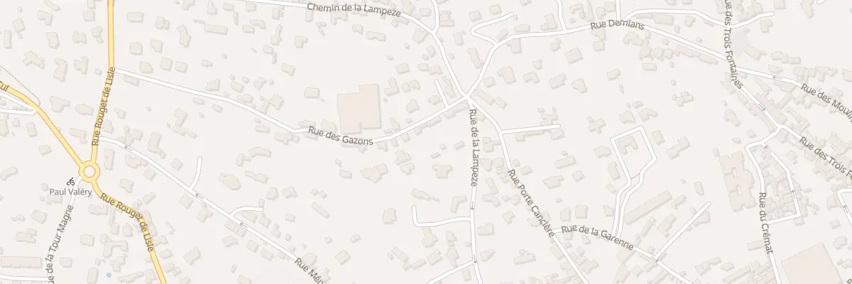 Plan du 1 Rue des Gazons à Nîmes