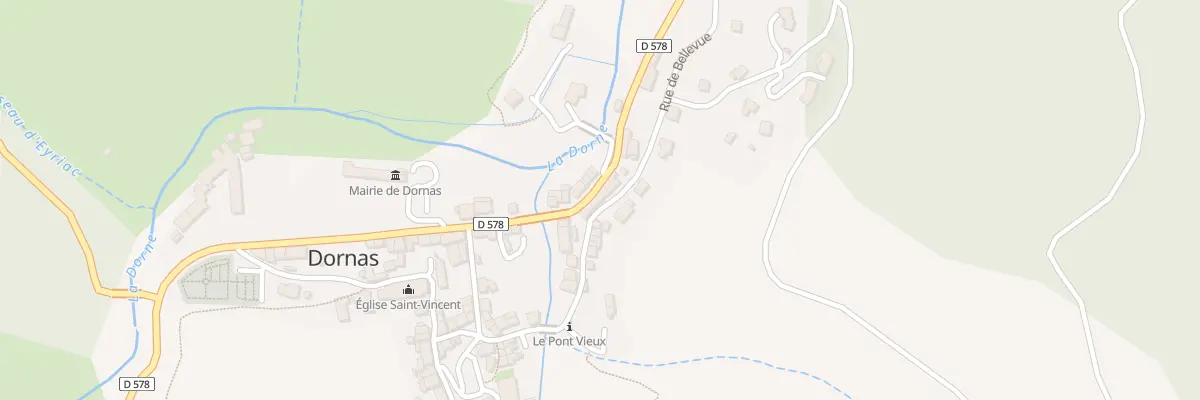 Plan du 5045 Le Village à Dornas