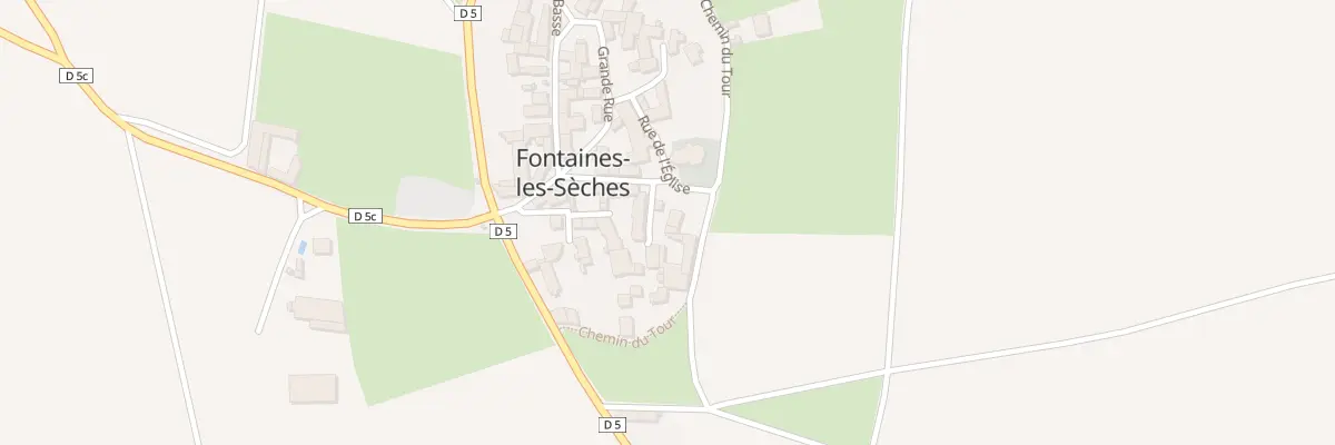 Plan du 2 Rue de l’Enfer à Fontaines-les-Sèches