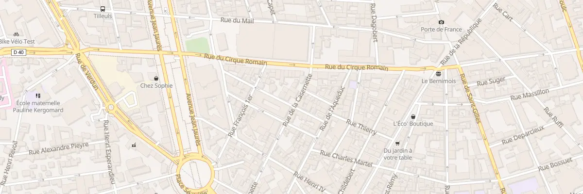 Plan du 12 Rue de la Casernette à Nîmes