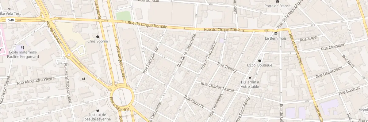 Plan du 23B Rue de la Casernette à Nîmes