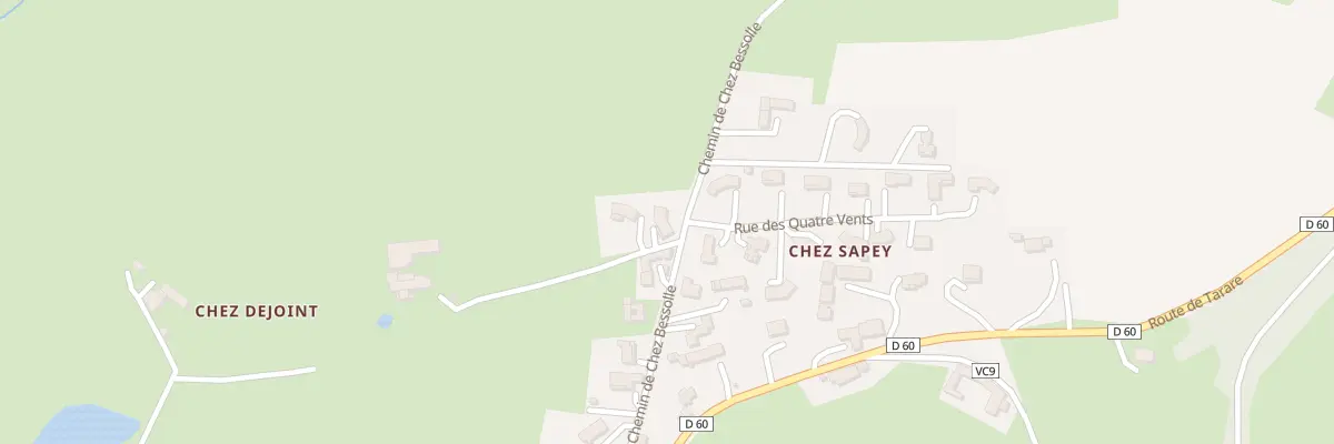 Plan du 213 Che de Chez Bessolle à Panissières