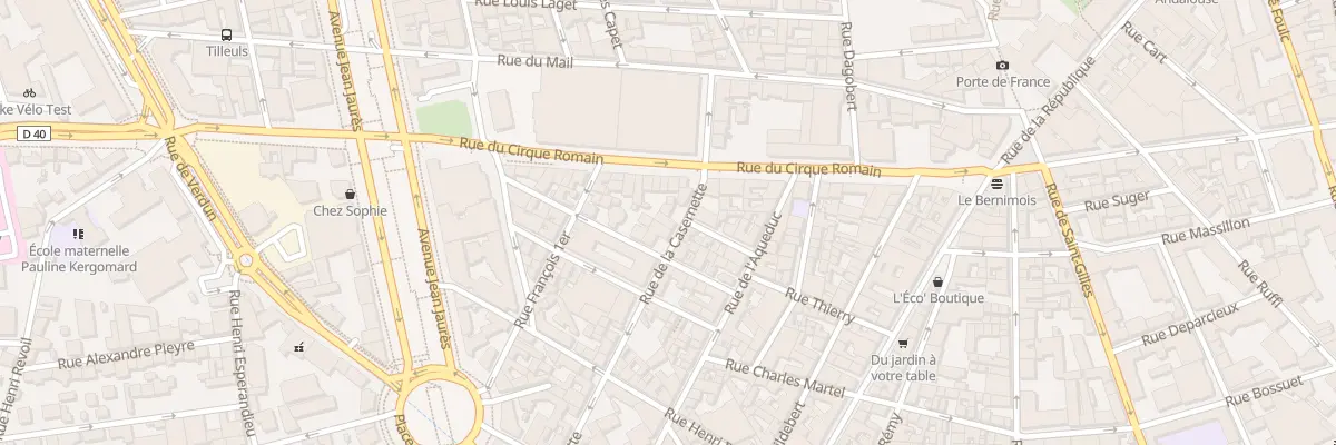 Plan du 10 Rue de la Casernette à Nîmes
