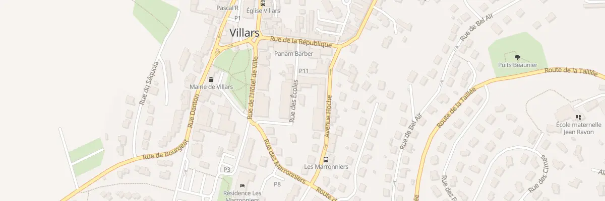 Plan du 9 Rue des Ecoles à Villars