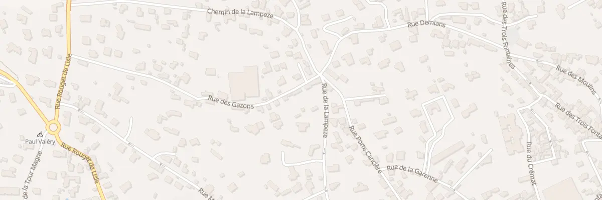 Plan du 1A Rue des Gazons à Nîmes