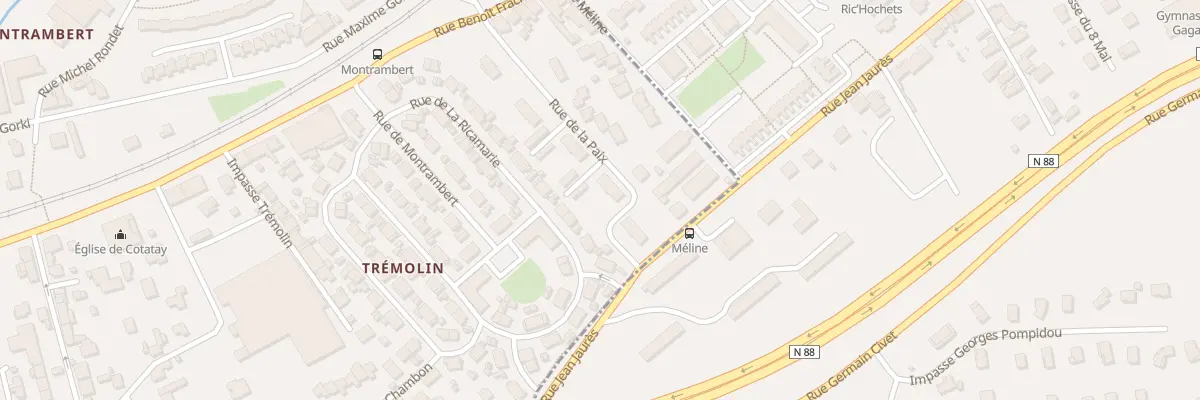 Plan du 18 Rue de la Paix au Chambon-Feugerolles