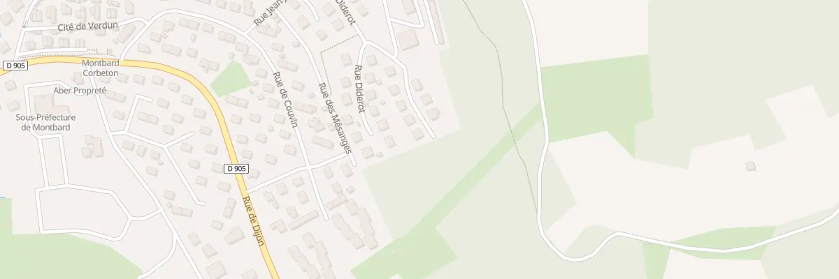 Plan du 42 Rue Diderot à Montbard