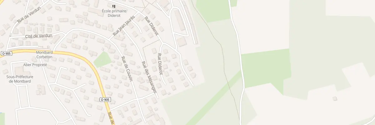Plan du 48 Rue Diderot à Montbard