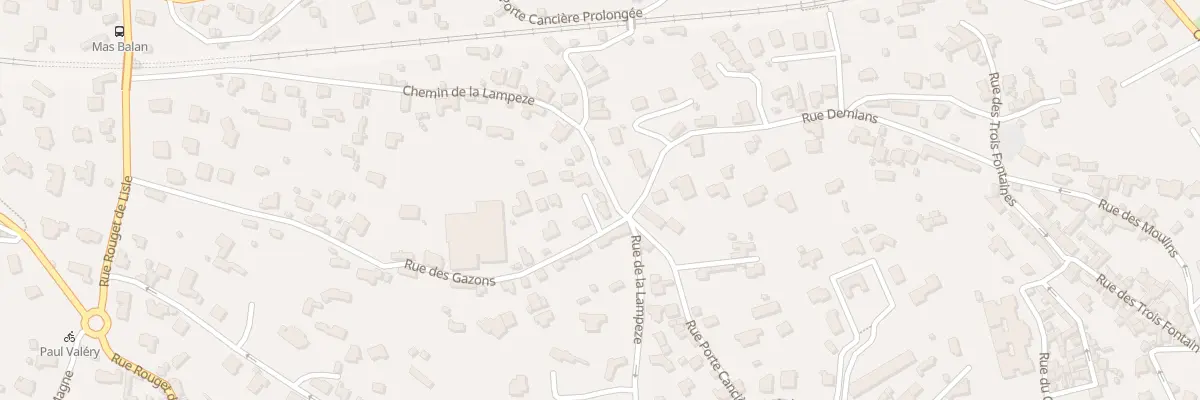 Plan du 2 Rue des Gazons à Nîmes