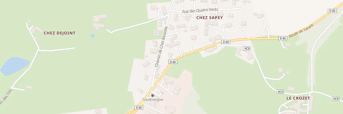 Plan du 1487 Rte de Tarare à Panissières