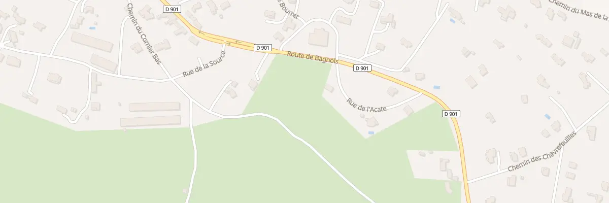 Plan du 5001F Rue de l’Acate à Barjac