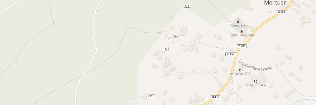 Plan du 5097 Le Puy à Mercuer