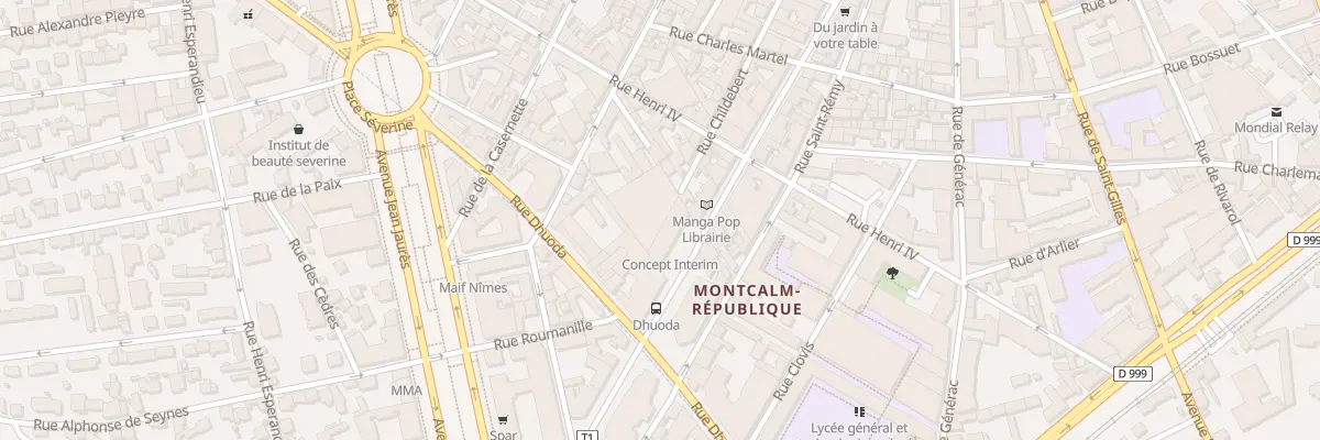 Plan du 64 Rue de la République à Nîmes