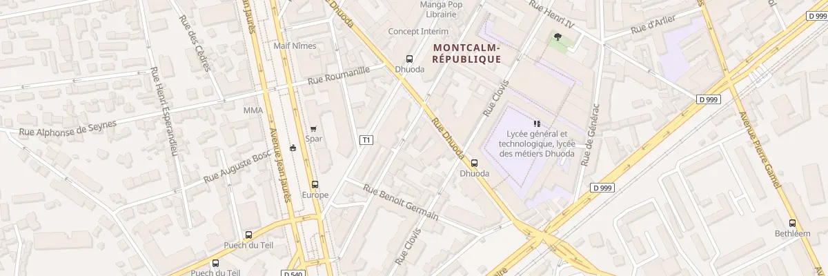 Plan du 55 Rue Saint-Rémy à Nîmes