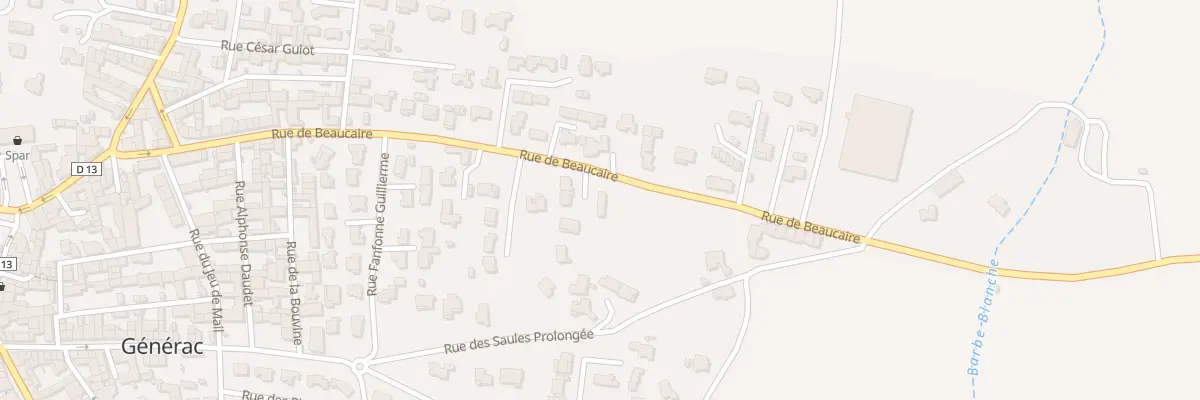 Plan du 30 Rue de Beaucaire à Générac