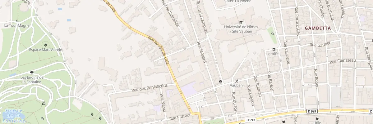 Plan du 19 Rue Ménard à Nîmes
