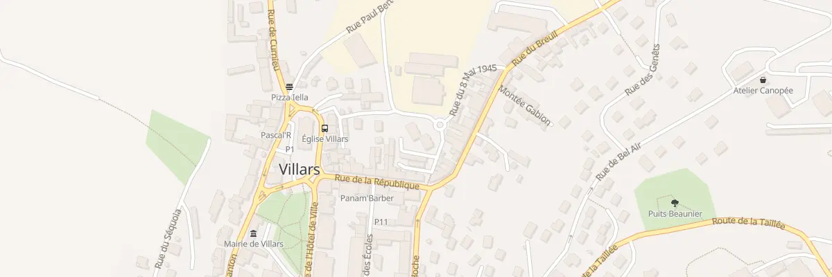 Plan du 1 Rue du Huit Mai 1945 à Villars