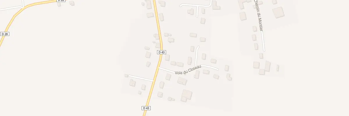 Plan du 1 Vc du Closeau à Briel-sur-Barse
