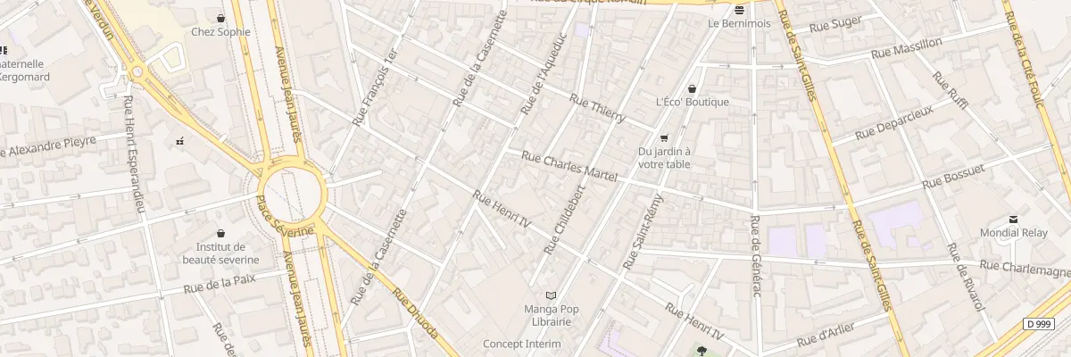 Plan du 301 Rue Charles Martel à Nîmes