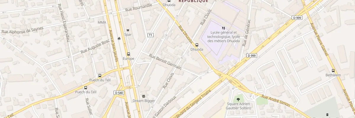 Plan du 18 Rue Clovis à Nîmes