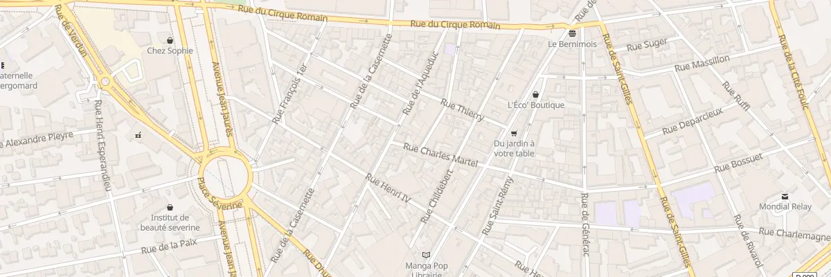 Plan du 28 Rue Charles Martel à Nîmes